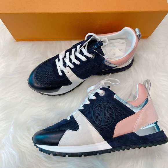 Louis Vuitton Blue Denim And Leather Run Away Sneakers Size 36 at 1stDibs  lv  run away sneaker blue, blue louis vuitton shoes, lv runaway sneakers blue